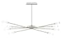 Eglo 83329A Bix, Nickel-Frosted, 8-Light Ceiling Light Fixture