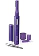 Philips HP6391/10 Pr�zsionstrimmer f�rs Augenbraunen und Gesicht 4-in-1 (inkl. Pr�zisonsrasierer, Pr�zisionsaufsatz, 2 Trimmeraufs�tze, Pinzette), violett