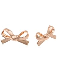 kate spade new york "Skinny Minni" Rose Gold Colored Bow Stud Earrings
