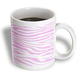 InspirationzStore Zebra Stripes - Light pink and white zebra stripes stylish girly animal print pattern modern trendy fashionable girl - Mugs - 11oz Magic Transforming Mug InspirationzStore Zebra Stripes - Light pink and white zebra stripes stylish girly animal print pattern modern trendy fashionable girl - Mugs - 11oz Magic Transforming Mug