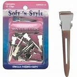 Pack of 12 Single Prong Pin Curl Hair Clips by Soft 'N Style