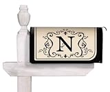 Monogram Magnetic Mailbox Cover - N