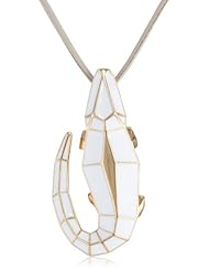 Lacoste Enamel Pendant Necklace, 25"
