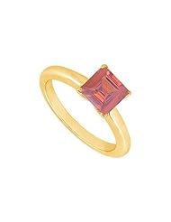 Ruby Ring 14K Yellow Gold - 0.75 CT TGW