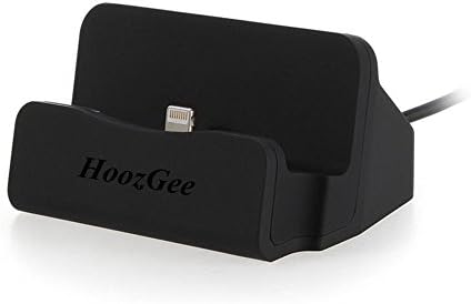 HoozGee iPhone Charger Dock Stand Station, Desktop Charge Cradle, Charging Sync Dock for iPhone 5s iPhone 6 6s Plus iPhone 7 7 Plus (Black)