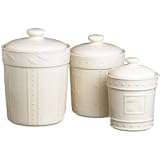 Signature Sorrento Cannister Set/3-Ivory (70416)
