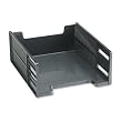 Rubbermaid 17671 High-capacity front load stackable tray, 5 high, letter size, black