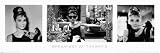 Audrey Hepburn Movie (Breakfast at Tiffanys, 3 Shots) Poster Print - 12x36 Poster Print, 36x12 Movie Poster Print, 36x12