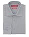Gino Valentino Men's Dress Shirt Pure Cotton Spread Collar Barrel Cuff