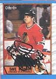 Dave Manson, Chicago Blackhawks Autographed Card