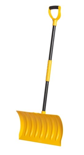 Erapro HD-6 21-Inch Poly Blade Heavy Duty Snow Shovel/Pusher With 36-Inch Lacquered Hardwood Shaft Cushion Shaft Grip