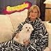 Snuggie Fleece Blanket As Seen on Tv Zebra
