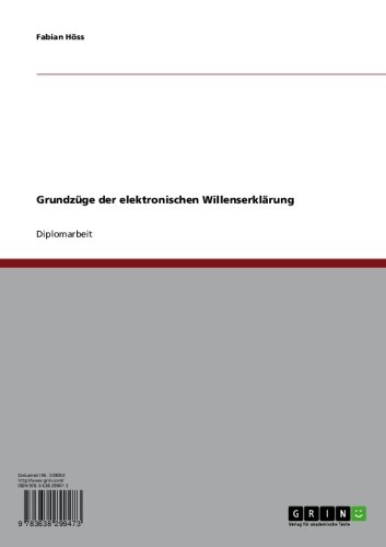 Grundzüge der elektronischen Willenserklärung (German Edition)