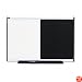Quartet BTE643A Quartet Dry-Erase/Bulletin Board, Embossed Foam, 36x24, BLK/WE, Aluminum Frame