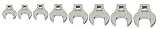 Williams 10791 3/8 Drive Crowfoot Wrench Set, 17mm to 24mm, 8-Piece [並行輸入品]
