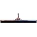 Zephyr Solid Black Rubber Floor Squeegee Straight Head (Pack of 6)