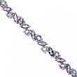 New Violet Marquise Shape Amethyst Tanzanite White Gold 10K Tennis Bracelet