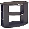 Office Star 36 inches TV Stand with Black Glass (TV1136BKG)