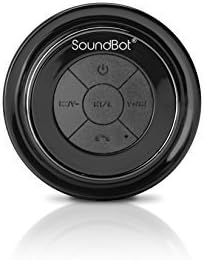 SoundBot? SB517 Extreme Bluetooth Wireless Speaker Handsfree Portable Speakerphone w/ Military Grade Level 7 Total Waterproof, 3W Speaker Output, 6 hrs Playback time, Built-In Rechargeable Battery, Dust-proof, Built-in Mic, Control Buttons, Detachable Suction Cup for Pool, Boat, Car, Beach, Bathroom, Bedroom, Kitchen, Indoor &amp; Outdoor Use (BLACK/BLACK)