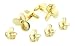 Yellow gold plated cufflinks and shirt stud propeller formal set with presentation box. Made in the U.S.A Image