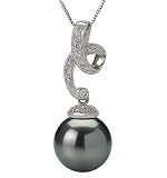 Nami Black 12.5-13mm AAA Tahitian 18 Karat Gold Pearl Pendant