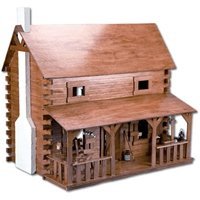 See Greenleaf Creekside Cabin Dollhouse Kit - 1 Inch Scale