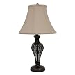 Wire Accent Lamp with Shade - Oil Rubbed Bronze/ Taupe