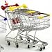 MINI SHOPPING CART RED HAND