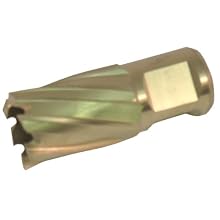 Jancy Slugger Cobalt Steel Annular Cutter, Rail Cutter Design, TiN Coated, 3/4" Annular Shank, 1" Depth