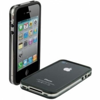 Scosche bandEDGE Case for iPhone 4 (Clear/Black) (Fits AT&T iPhone)