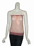 ONLY HEARTS Pink Mesh Blouson Cami Top