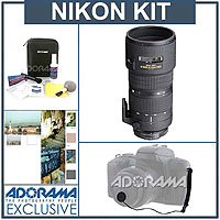 Nikon 80-200mm f/2.8D ED AF Zoom-Nikkor Lens Kit, 5 Year U.S.A. Warranty - with Tiffen 77mm Photo Essentials Filter Kit, Lens Cap Leash, Professional Lens Cleaning Kit