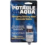 Potable Aqua Water Purification Iodine Tablets (50 Tablets)