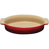 Le Creuset Stoneware 14-Inch Oval Baking Dish, Cherry Red