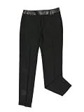 The Wrights womens leather trimmed waistline slacks pants