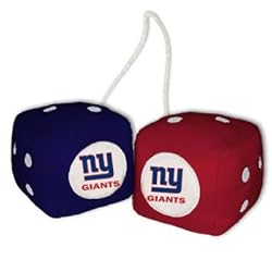 New York Giants Fuzzy Dice