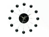 Karlsson Wall Clock Spider, Black
