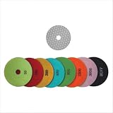8 Piece Set of Dry Diamond Polishing Pads
