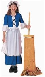 Colonial Girl Costume, Child's Large