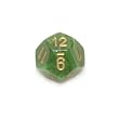Chessex Vortex Dice 16mm Green and gold d12