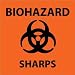 Graphic Safety Labels - Biohazard Sharps