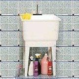 POLY SGL LAUNDRY TUB W/LEG
