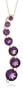10k Yellow Gold February Birthstone Amethyst Journey Pendant, 18"