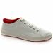 Fred Perry Tipped Cuff Plimsoll - 7 Uk - White & Red - Fabric