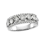 14K Platinum Diamond Band - 0.90 Ct.TW