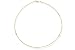 18K Yellow Gold Matte-Finish Hand-Crafted Wire Necklace, Enhanced with Prong Set Diamond Stations.