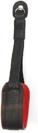 Black Handmade Genuine Leather Camera Strap Wrist Strap with Pad 3051