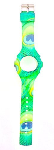 JoyJoy! Photo Peacock Animal pack Silicone Watch Band JJ-4061