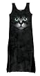 The Mountain Emerald Eyes Cat Face Womens Tank Dress Sundress