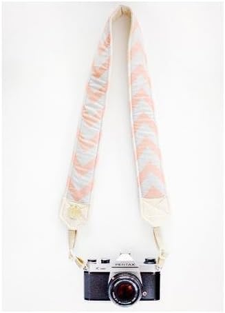 Bloom Theory "Chevron" Fashion Camera Strap, Peach